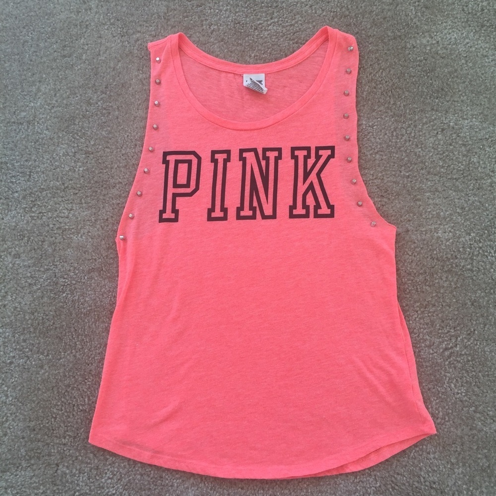 Victoria's Secret PInK studded tank top xs